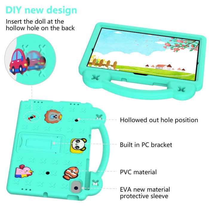 Handle Kickstand Children EVA Shockproof Tablet Case For Samsung Galaxy Tab A8 10.5 2022/2021 / L...