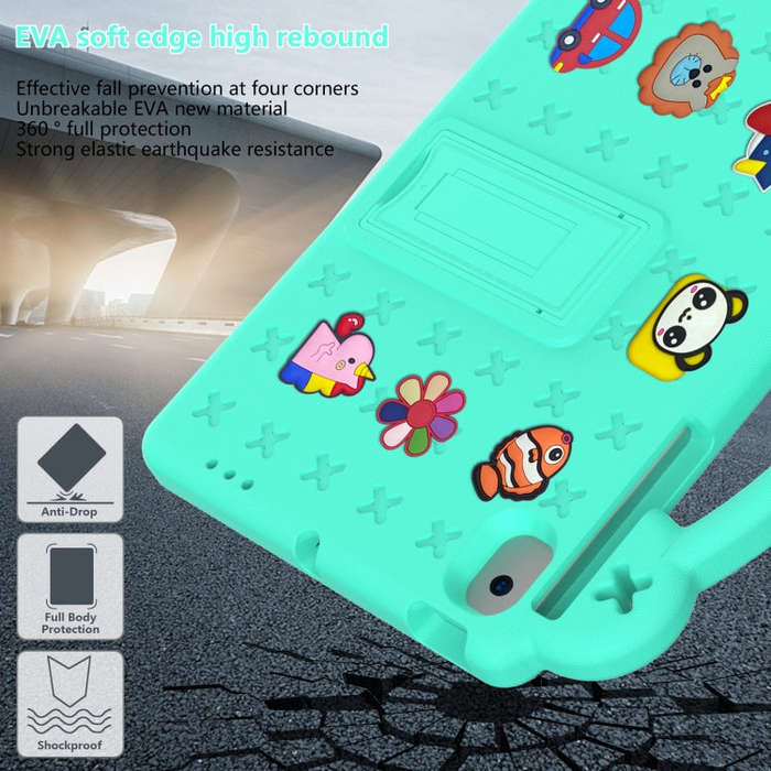 Handle Kickstand Children EVA Shockproof Tablet Case For Samsung Galaxy Tab A8 10.5 2022/2021 / L...