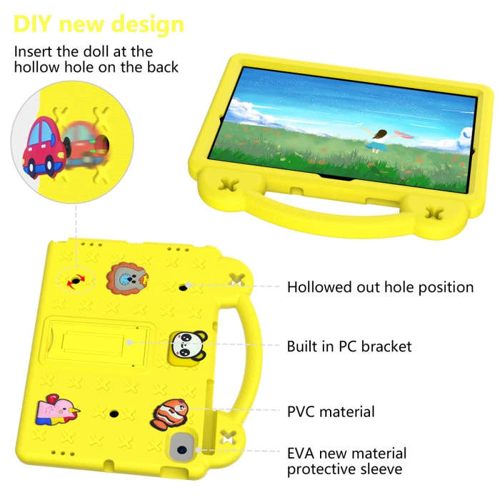 Handle Kickstand Children EVA Shockproof Tablet Case For Samsung Galaxy Tab A8 10.5 2022/2021 / L...