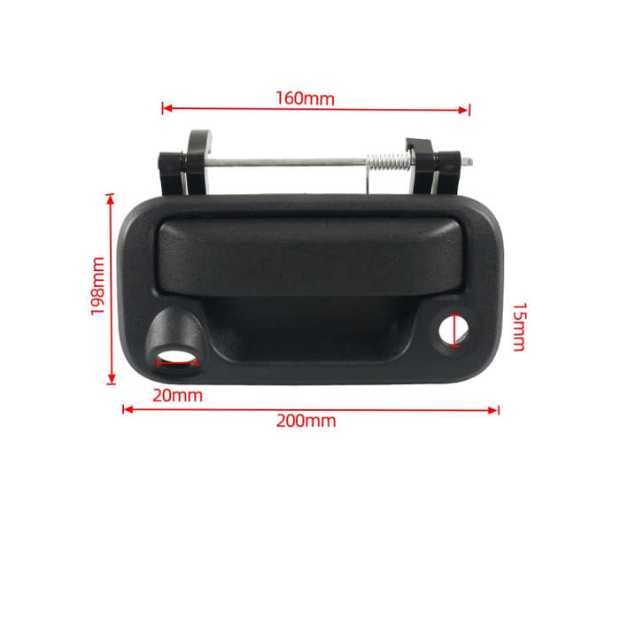 A7596-01 Car Tailgate Puller Handle with Camera Hole 8L3Z9943400AC for Ford F-150 / F-350