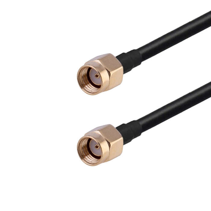 RP-SMA Male to RP-SMA Male RG174 RF Coaxial Adapter Cable, Length: 20cm