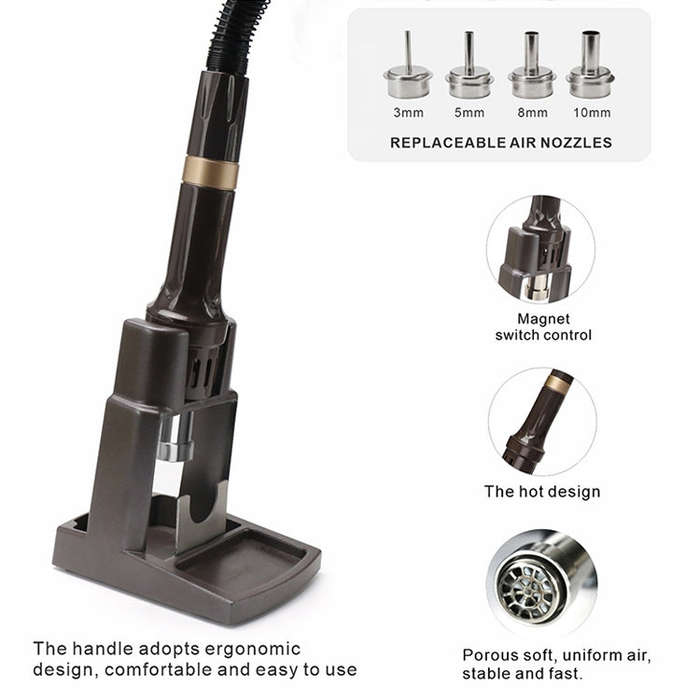 BAKU BA-9852 Digital ESD Hot Air Gun Soldering Station Welding Solder Iron(US Plug)