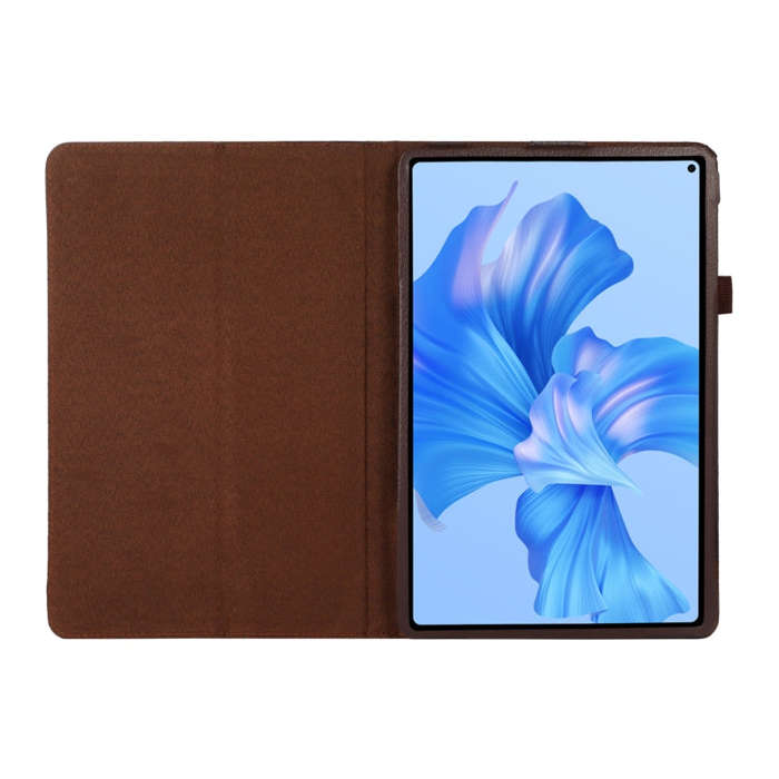 For Huawei MatePad Pro 11 inch 2022 Litchi Texture Leather Tablet Case with Holder(Brown)