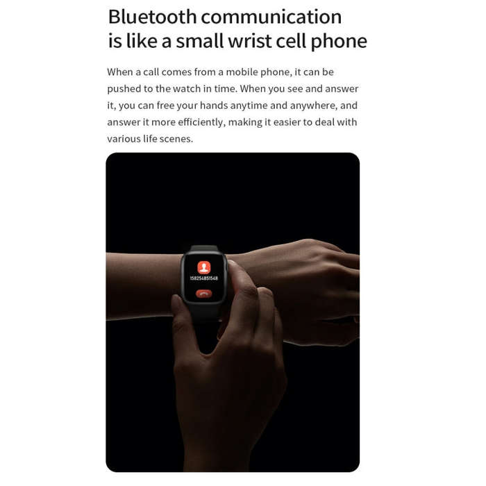 Watch 8 Max 1.85 inch Wireless Charging Bluetooth Call NFC Smartwatch(Pink)