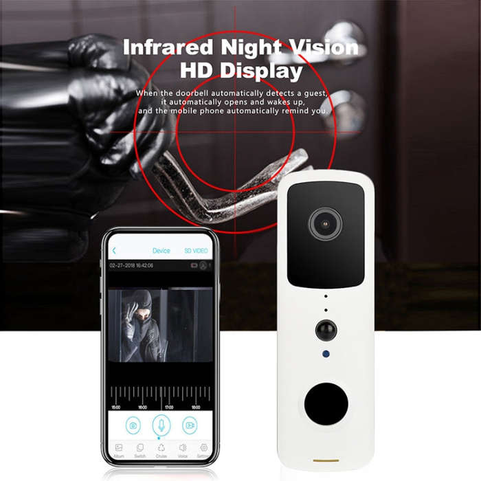 T30 Tuya Smart WIFI Video Doorbell Support Two-way Intercom & Night Vision(White)