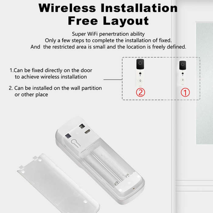 T30 Tuya Smart WIFI Video Doorbell Support Two-way Intercom & Night Vision(White)