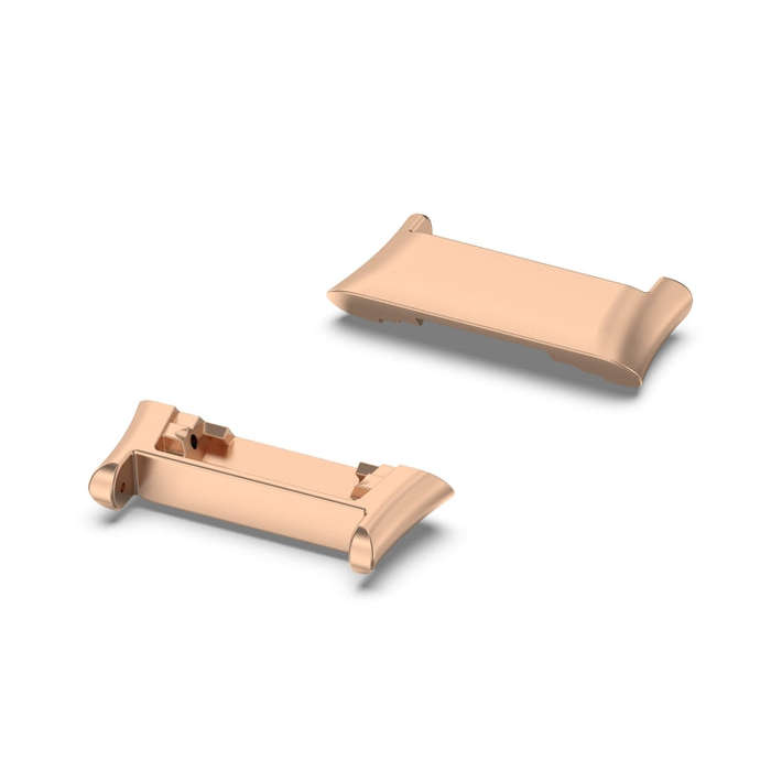 For OPPO Watch Free 1 Pair Metal Watch Band Connector(Rose Gold)