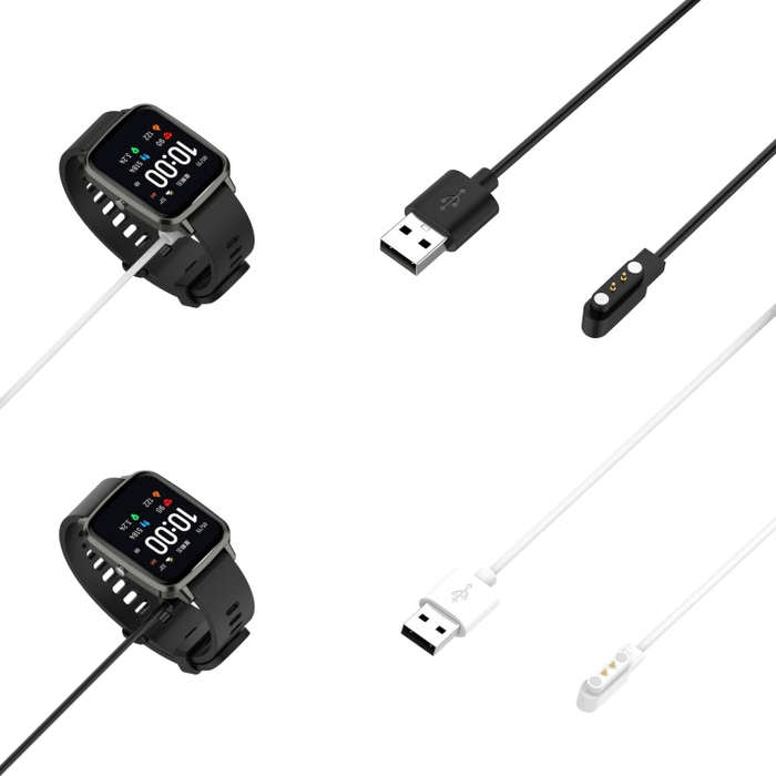 For Realme Watch 3 Magnetic Cradle Charger USB Charging Cable, Lenght: 1m(White)