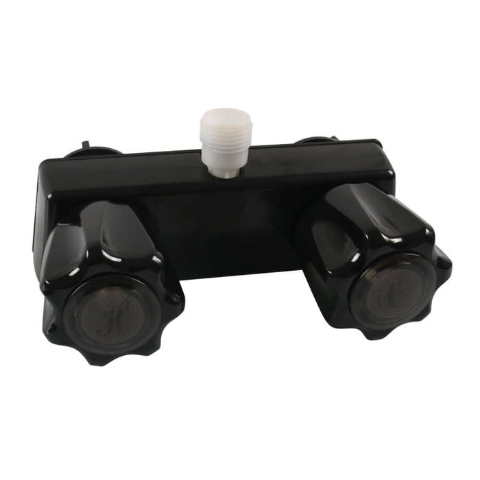 A7616-02 Dual Knob RV Shower Faucet Valve Diverter(Black)
