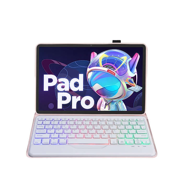 AM18-BS Tri-color Backlight Bluetooth Keyboard Leather Case For Lenovo XiaoXin Pad Pro 2022 11.2 ...