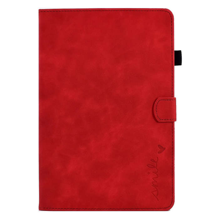 For Huawei MatePad T 10 / T 10s / Honor Pad 6 / X6 Embossed Smile Flip Tablet Leather Case(Red)