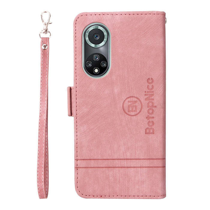 For Huawei nova 9 Pro BETOPNICE Dual-side Buckle Leather Phone Case(Pink)