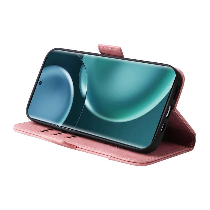For Honor Magic4 BETOPNICE Dual-side Buckle Leather Phone Case(Pink)