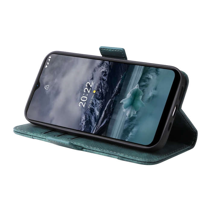 For Nokia G21 BETOPNICE Dual-side Buckle Leather Phone Case(Green)