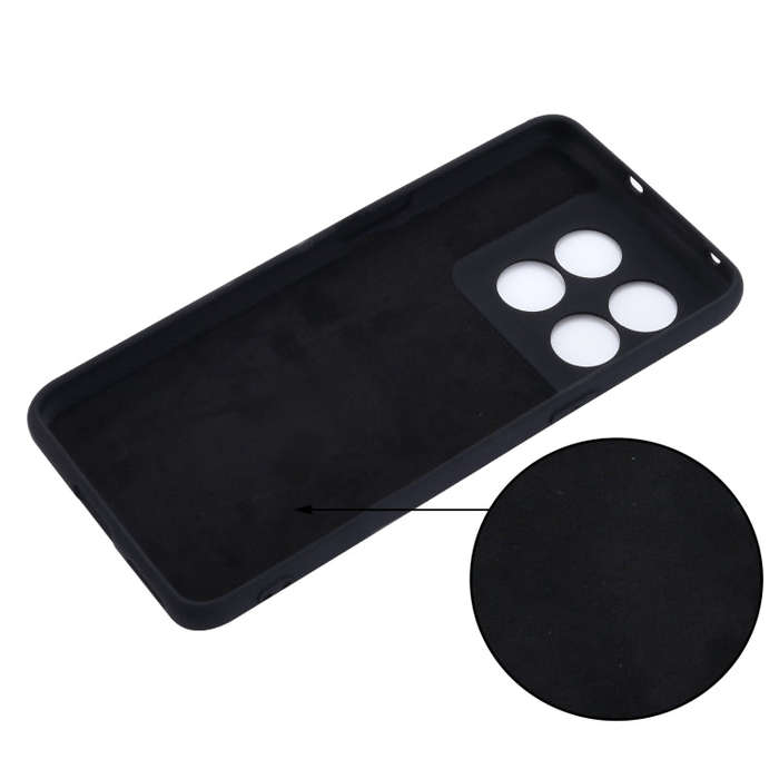 For OnePlus 10T 5G / ACE Pro Pure Color Liquid Silicone Shockproof Phone Case(Black)