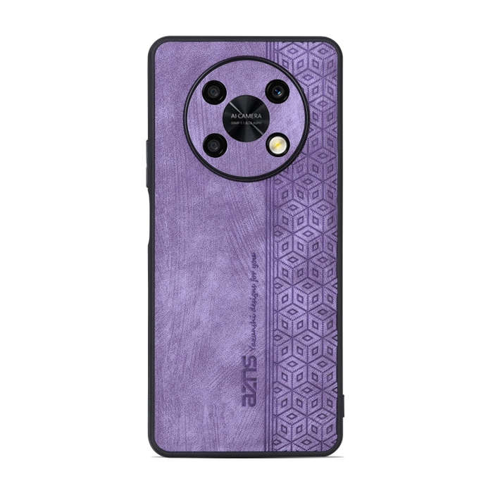 For Huawei Enjoy 50 Pro / nova Y90 AZNS 3D Embossed Skin Feel Phone Case(Purple)