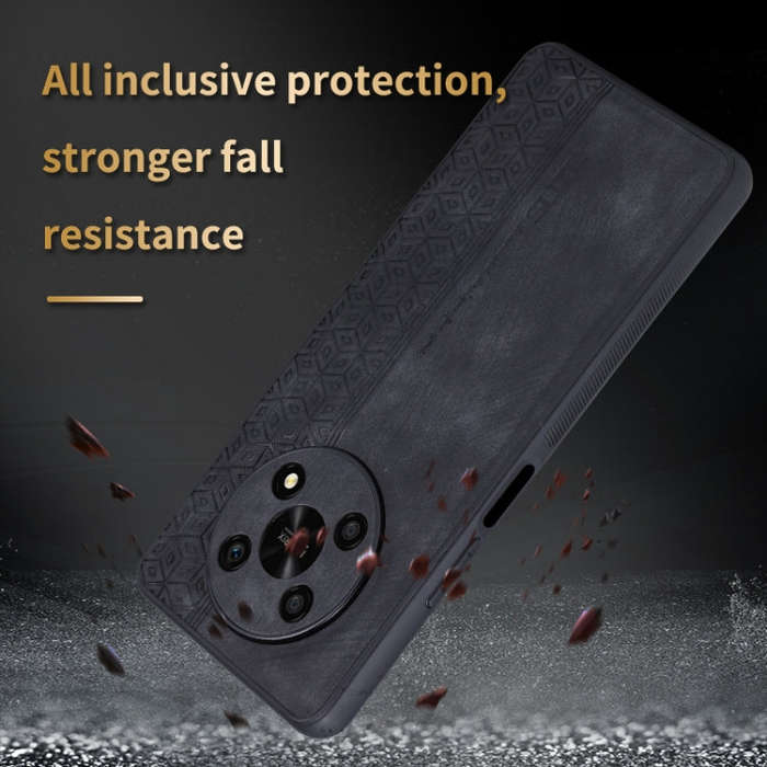 For Honor X30 / X9 AZNS 3D Embossed Skin Feel Phone Case(Sapphire Blue)