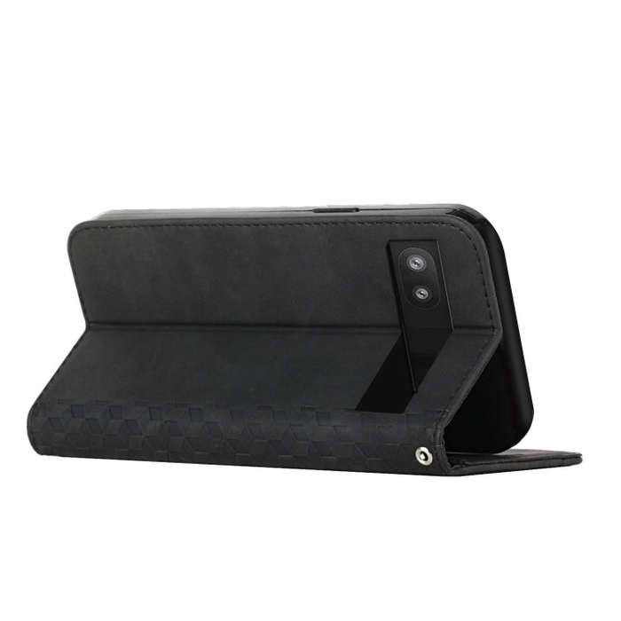 For Google Pixel 6a Skin Feel Magnetic Leather Phone Case(Black)