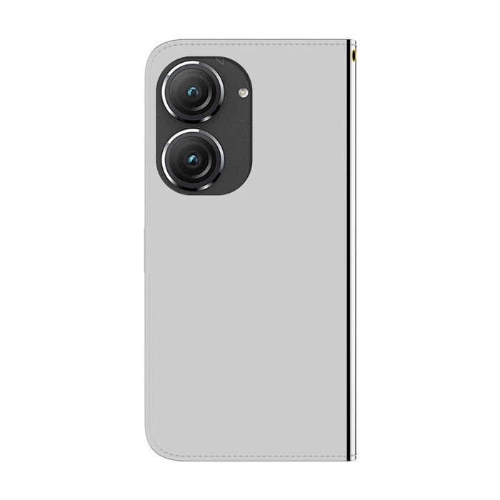 For Asus Zenfone 9 Imitated Mirror Surface Flip Leather Phone Case(Silver)