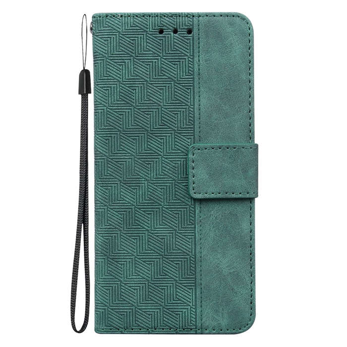For Nothing Phone 1 Geometric Embossed Flip Leather Phone Case(Green)