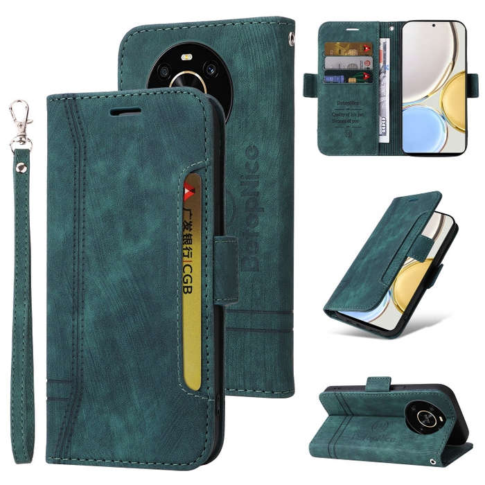 For Honor X9 4G / 5G / Honor X30 BETOPNICE Dual-side Buckle Leather Phone Case(Green)