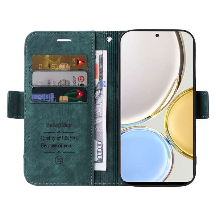 For Honor X9 4G / 5G / Honor X30 BETOPNICE Dual-side Buckle Leather Phone Case(Green)