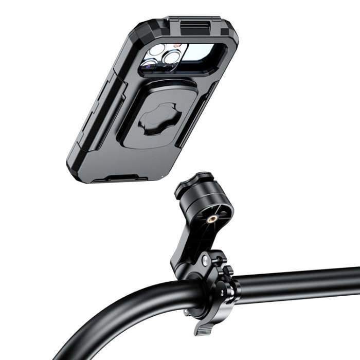 Kewig M18L-QD Motorcycle / Bicycle Waterproof Quick Release Mobile Phone Holder