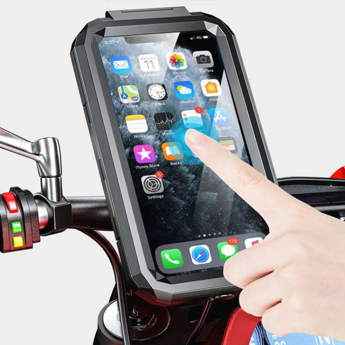 Kewig M18L-QD Motorcycle / Bicycle Waterproof Quick Release Mobile Phone Holder