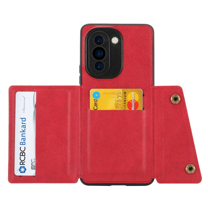For Huawei nova 10 Pro Double Buckle Magnetic Phone Case(Red)