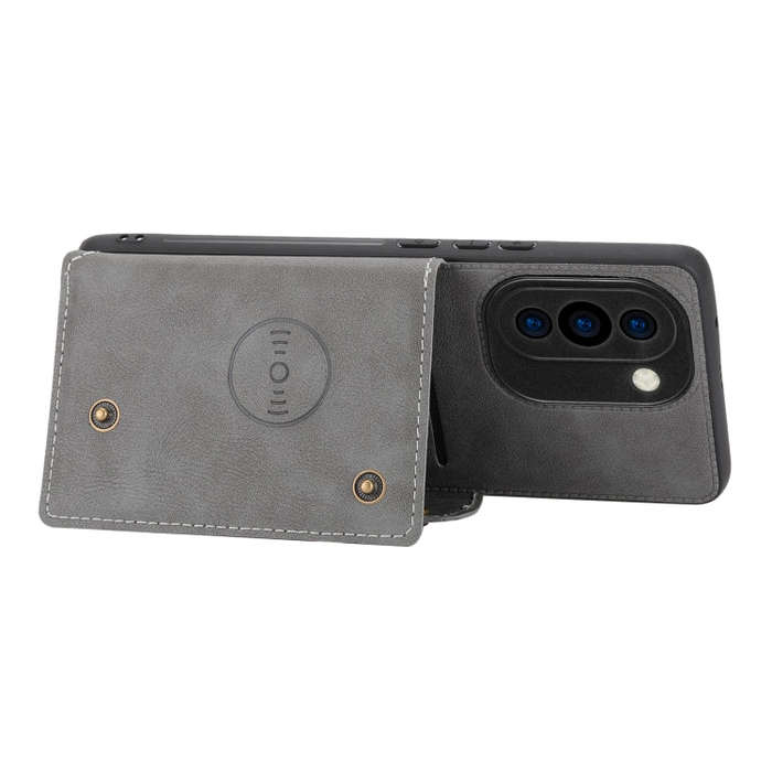 For Huawei nova 10 Pro Double Buckle Magnetic Phone Case(Grey)