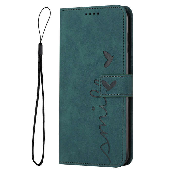 For Google Pixel 7 Pro Skin Feel Heart Pattern Leather Phone Case(Green)