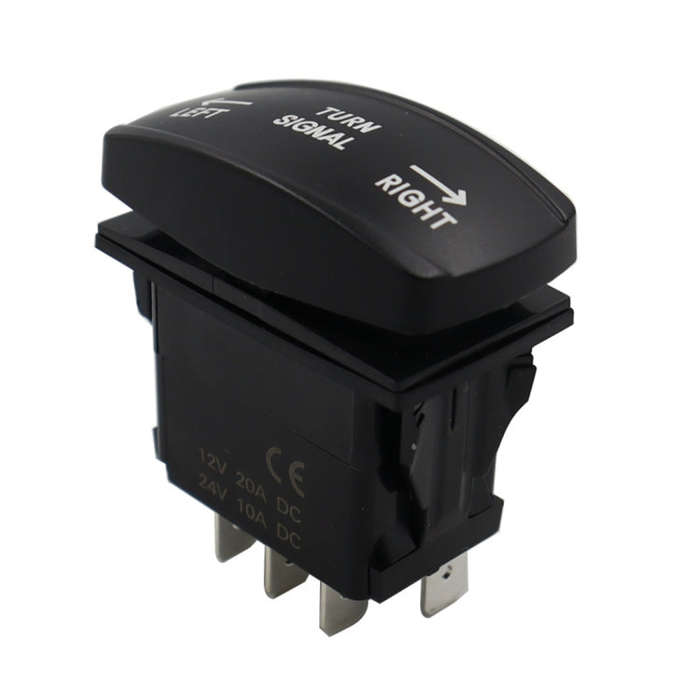 For UTV / ATU Car Turn Signal Light Toggle Switch Turn Signal Kit, Style:Vertical Green Turn Switch
