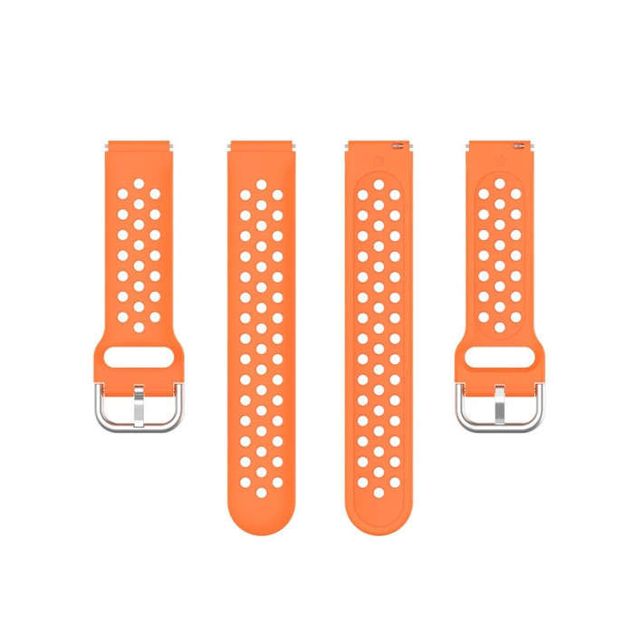 For Xiaomi Watch / Huawei Honor S1 18mm Solid Color Sport Watch Band(Orange)