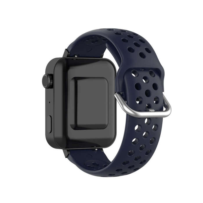 For Xiaomi Watch / Huawei Honor S1 18mm Solid Color Sport Watch Band(Dark Blue)