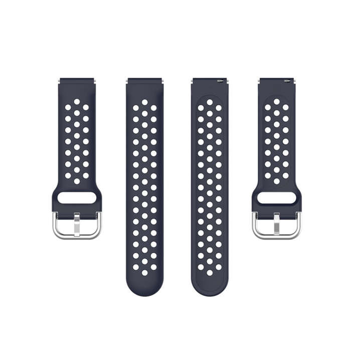 For Xiaomi Watch / Huawei Honor S1 18mm Solid Color Sport Watch Band(Dark Blue)