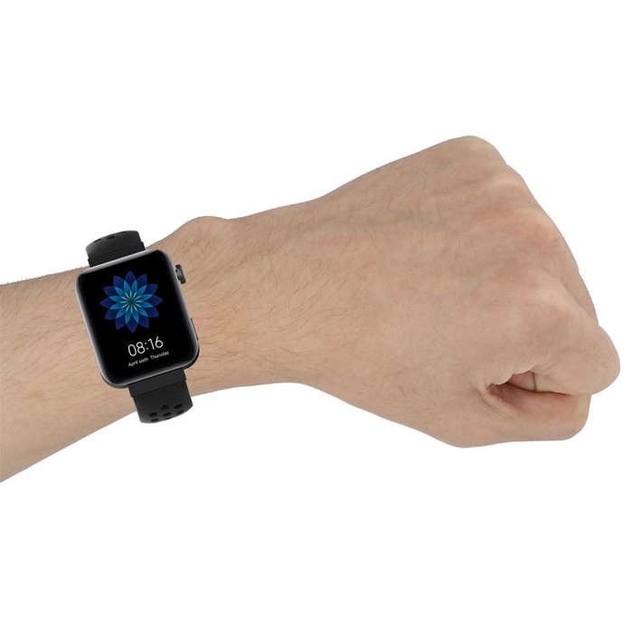For Xiaomi Watch / Huawei Honor S1 18mm Solid Color Sport Watch Band(Dark Blue)