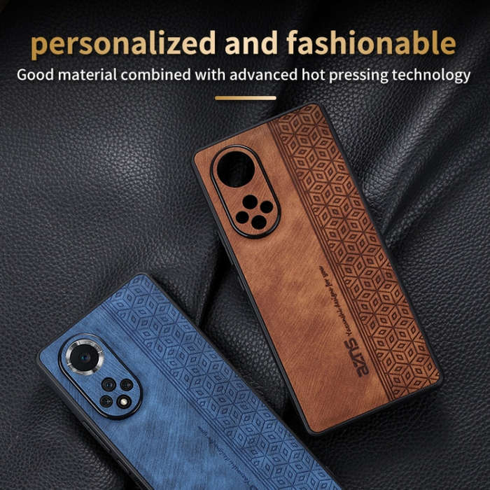 For Honor 50 Pro / Huawei nova 9 Pro AZNS 3D Embossed Skin Feel Phone Case(Sapphire Blue)