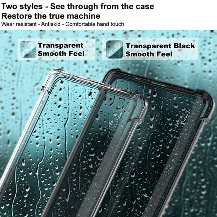 For Huawei Mate 50 imak Shockproof Airbag TPU Phone Case(Transparent Black)