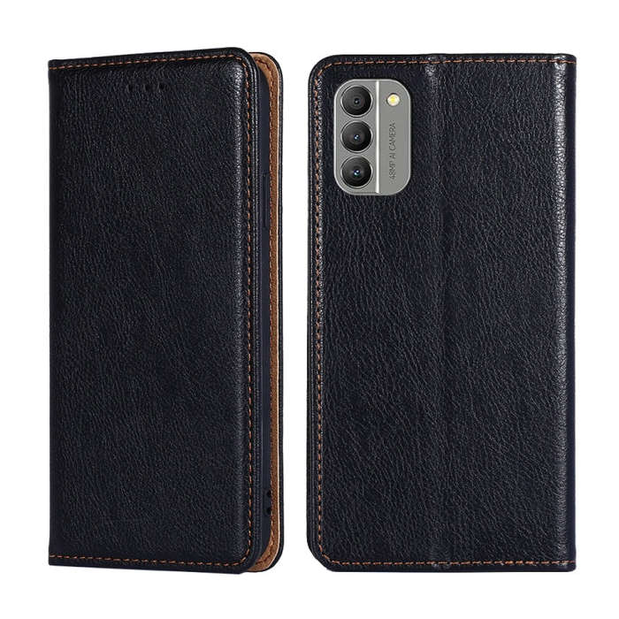 For Nokia G400 Gloss Oil Solid Color Magnetic Leather Phone Case(Black)