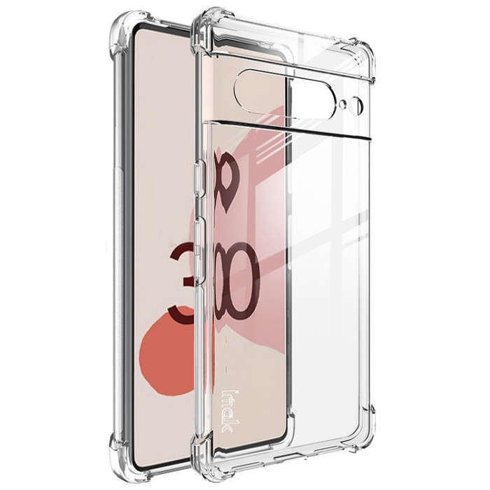 For Google Pixel 7 imak Shockproof Airbag TPU Phone Case(Transparent)