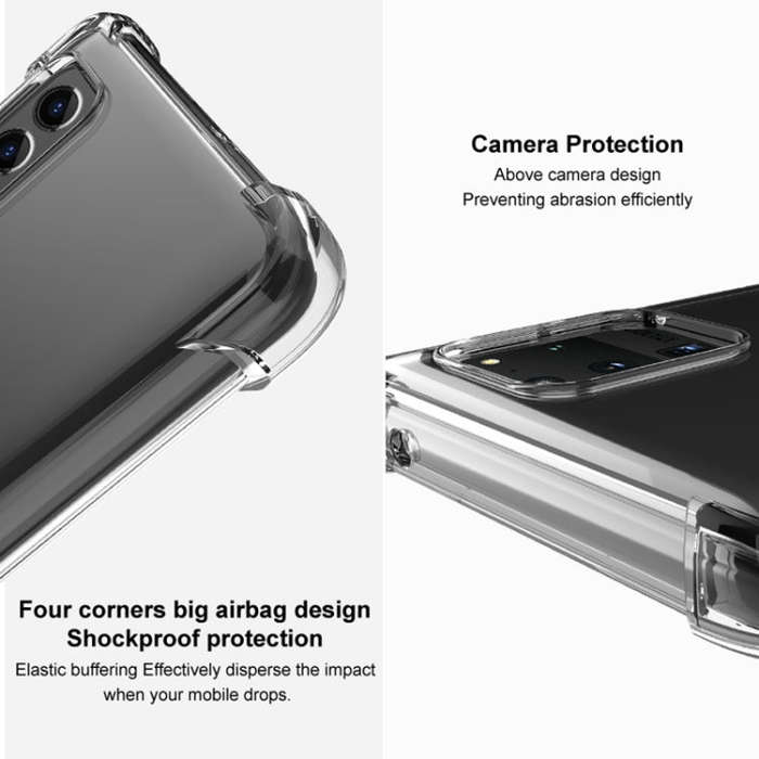 For Google Pixel 7 imak Shockproof Airbag TPU Phone Case(Transparent)