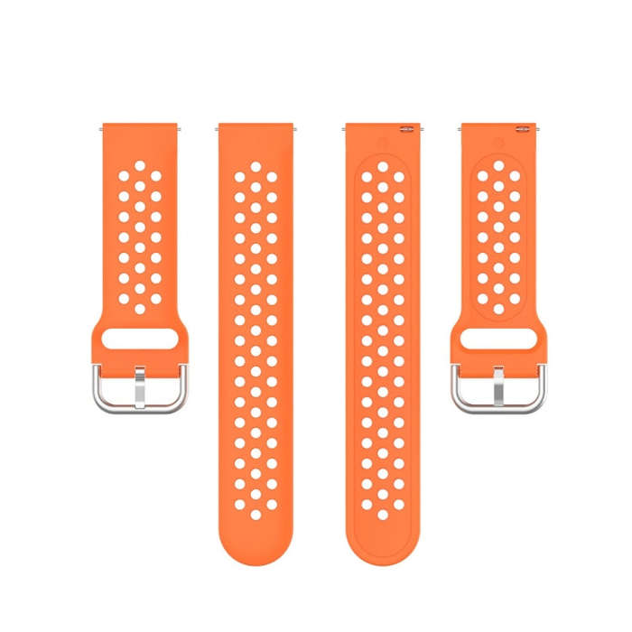 For Huawei Watch GT2 42MM 20mm Clasp Solid Color Sport Watch Band(Orange)