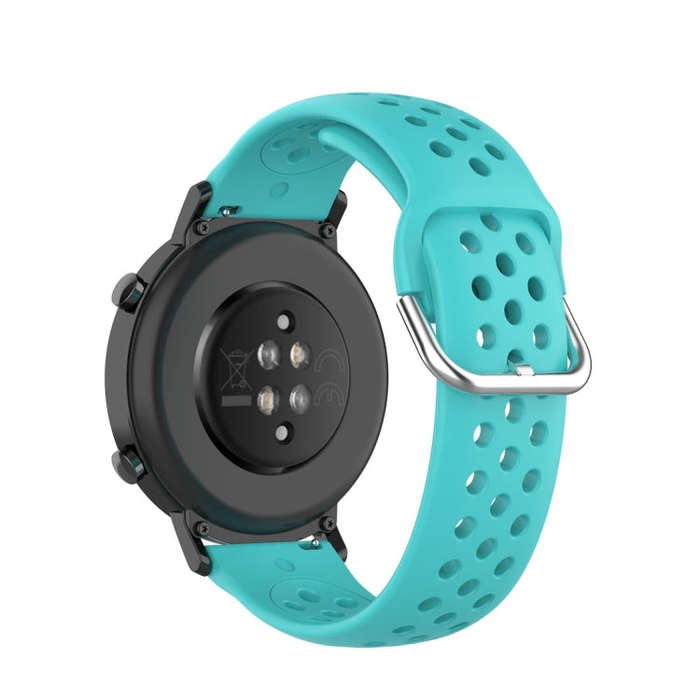 For Huawei Watch GT2 42MM 20mm Clasp Solid Color Sport Watch Band(Mint Green)