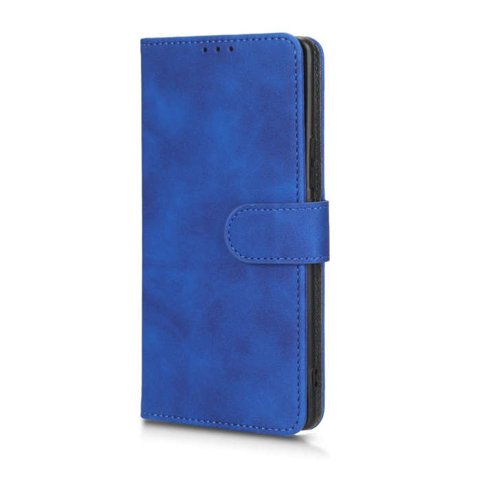 For Honor 70 5G Skin Feel Magnetic Flip Leather Phone Case(Blue)