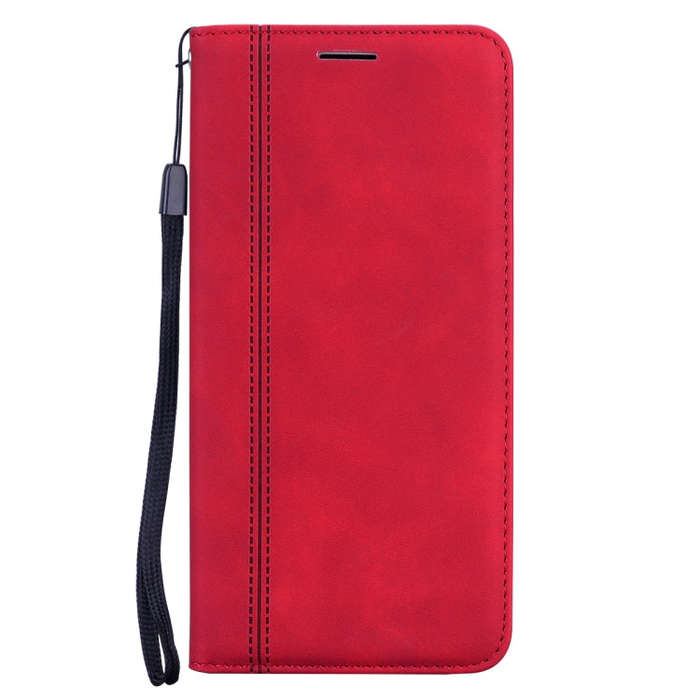 For Honor X7/Play 30 Plus Frosted Business Magnetic Horizontal Flip PU Phone Case(Red)