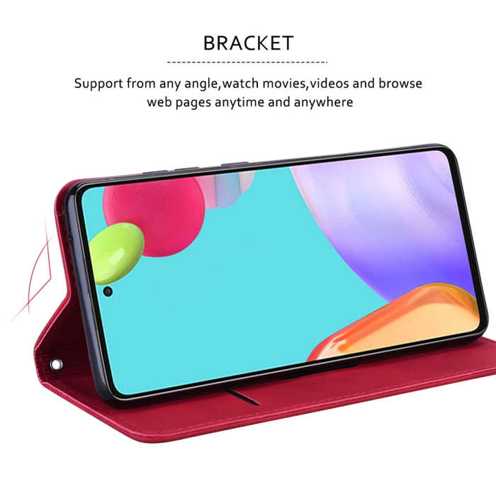 For Honor X7/Play 30 Plus Frosted Business Magnetic Horizontal Flip PU Phone Case(Red)