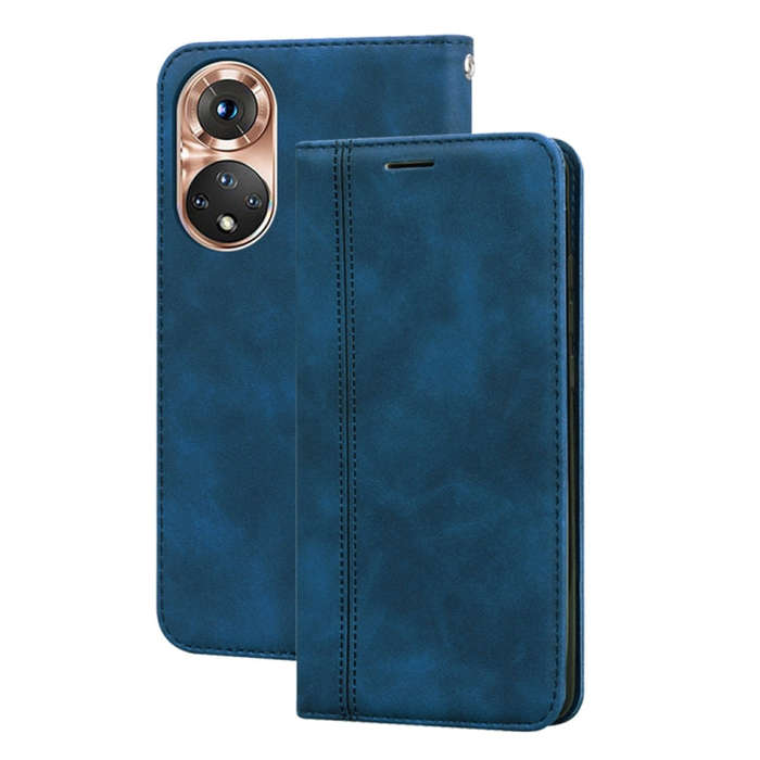 For Honor X7/Play 30 Plus Frosted Business Magnetic Horizontal Flip PU Phone Case(Blue)