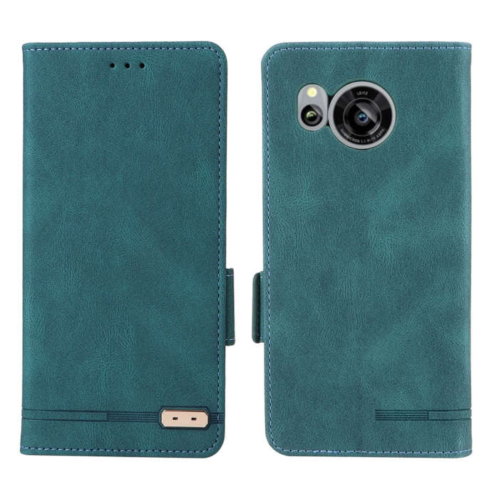 For Sharp Aquos Sense 7 Magnetic Clasp Leather Phone Case(Green)