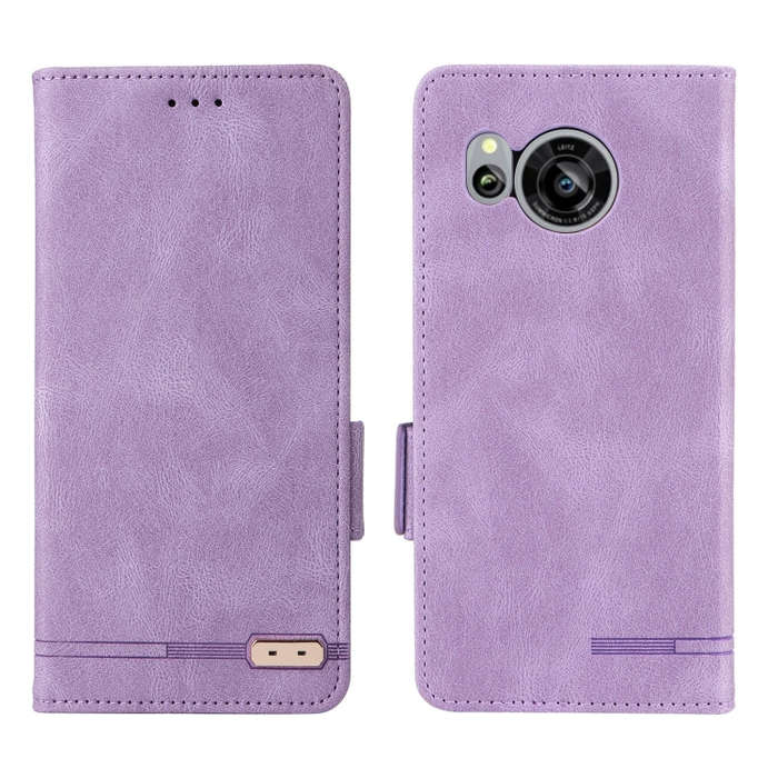 For Sharp Aquos Sense 7 Magnetic Clasp Leather Phone Case(Purple)