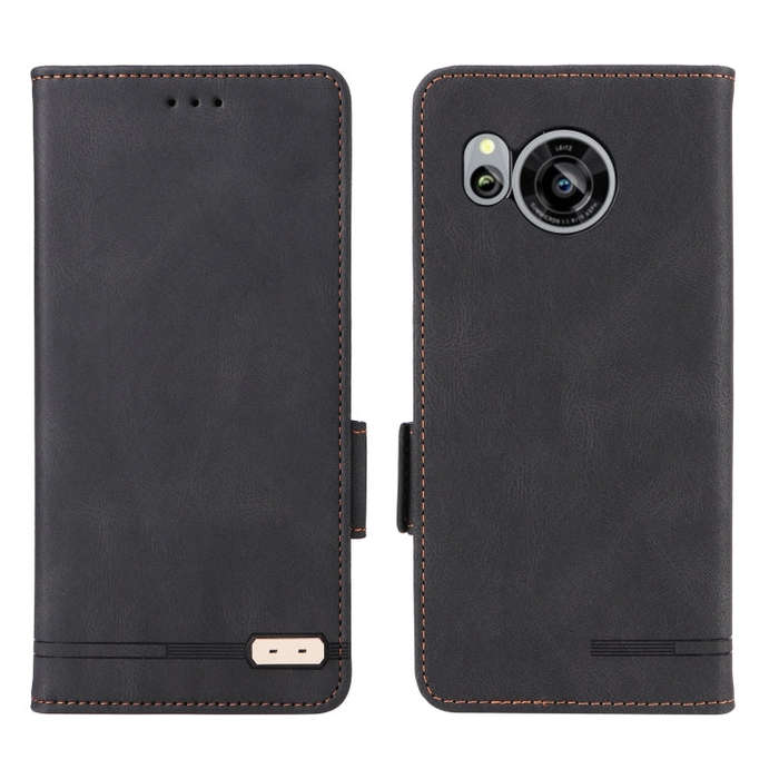 For Sharp Aquos Sense 7 Magnetic Clasp Leather Phone Case(Black)